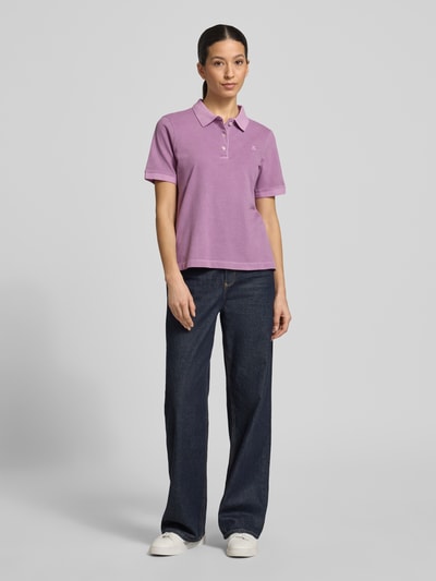 Marc O'Polo regular fit poloshirt van katoenmix Violet - 1