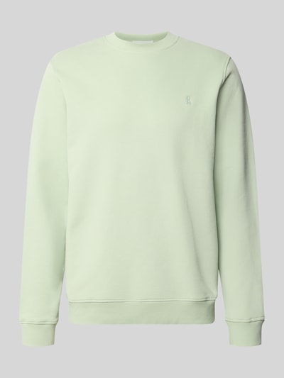Produktfoto, Regular Fit Sweatshirt aus reiner Bio-Baumwolle Modell 'BAARO LOOP' von Armedangels, Optik: Unifarben, Rundhals, Langarm, Ärmelabschluss und Rumpfabschluss gerippt, Sweatstruktur, feines Logo-Stitching
