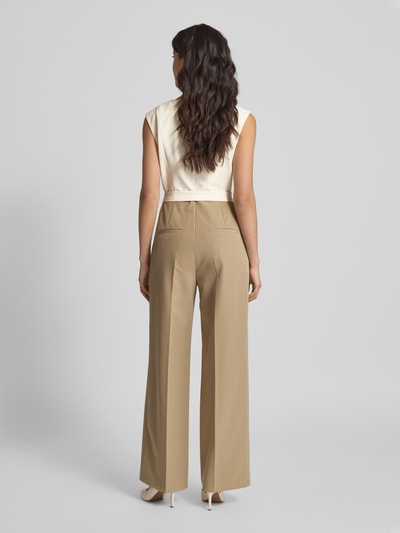 s.Oliver BLACK LABEL Shaped Fit Jumpsuit mit Teilungsnähten Khaki 5