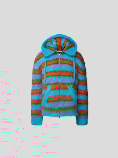 Marni Jacke in Strick-Optik Türkis 2
