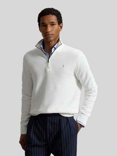 Polo Ralph Lauren Troyer o kroju regular fit z czystej bawełny Biały 3