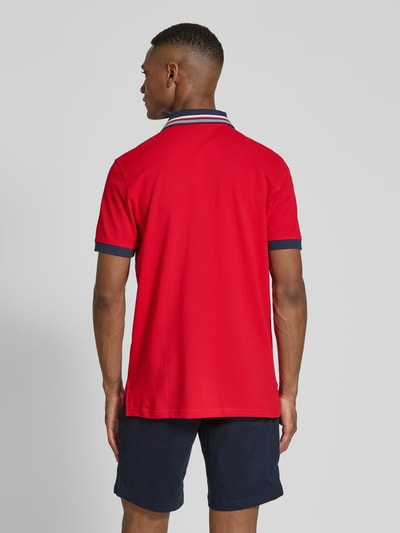 Christian Berg Men Regular Fit Poloshirt aus reiner Baumwolle Rot 5