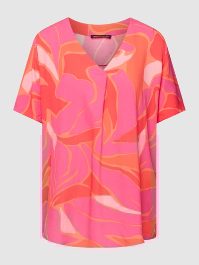 Betty Barclay Blouse met all-over motief Roze - 2
