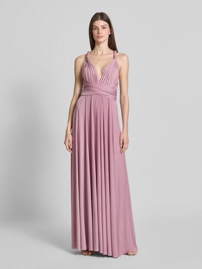 Rose Avenue Abendkleid mit V-Ausschnitt und Taillenband Lila 4