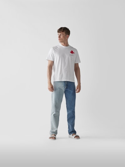 Dsquared2 T-Shirt mit Label-Print Weiß 1