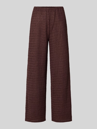 ONLY Straight Leg Hose in Strukturoptik Modell 'ILSE' Schoko 2