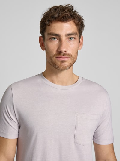Tom Tailor Denim Regular Fit T-Shirt aus reiner Baumwolle Hellgrau 3