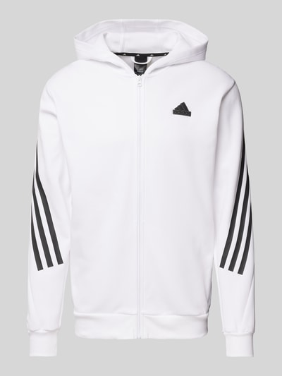 ADIDAS SPORTSWEAR Sweatjacke mit Label-Detail und Reißverschluss Weiss 2