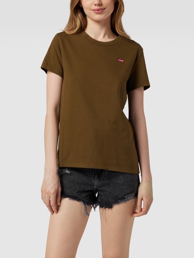 Levi's® T-Shirt mit Label-Patch Oliv 4