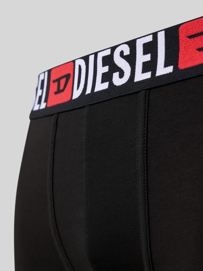 Diesel Boxershort met logostitching, model 'Damien' Zwart - 2