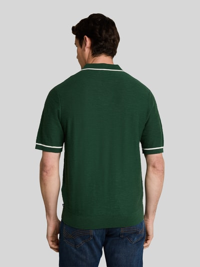 Tom Tailor Koszulka polo z czystej bawełny o wyglądzie dzianiny, krój regular fit Ciemnozielony 5