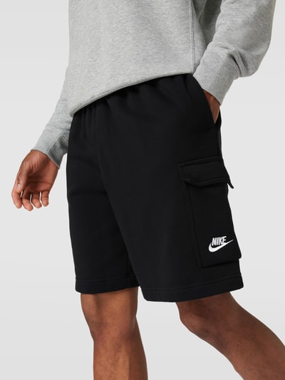 Nike Sweatshorts met labelstitching Zwart - 3