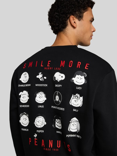 Tom Tailor Denim Relaxed Fit Sweatshirt aus Baumwoll-Mix mit Peanuts-Print Black 3