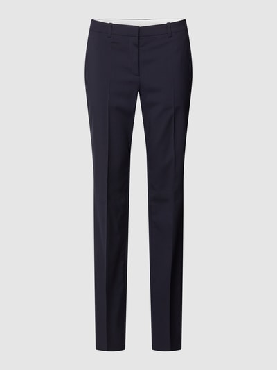 BOSS Pantalon met haakjes- en ritssluiting, model 'Tameah' Marineblauw - 2