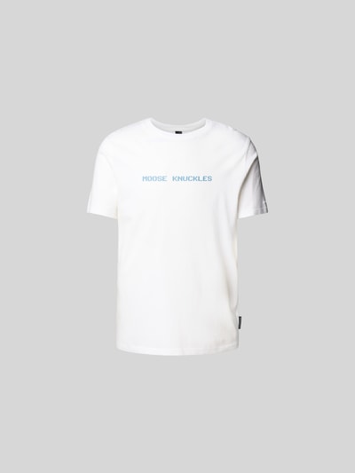 Moose Knuckles T-Shirt mit Label-Print Weiss 2