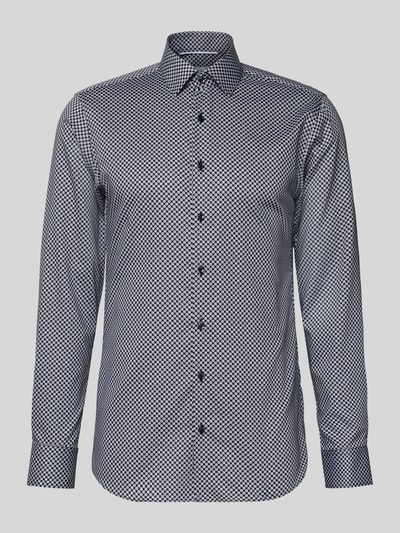 ETERNA Slim fit zakelijk overhemd met kentkraag Antraciet - 2