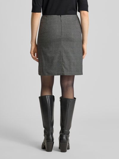 More & More Minirock mit Glencheck-Muster Anthrazit 5