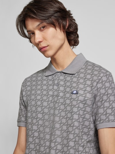 Ellesse Poloshirt mit Label-Patch Modell 'ALARIA' Mittelgrau 3