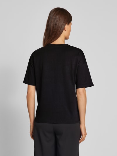 Vero Moda Regular Fit T-Shirt aus reiner Baumwolle mit eingefassten Ziersteinen Modell 'YDA' Black 5