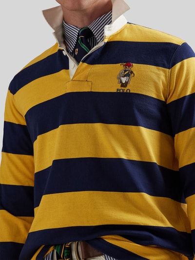 Polo Ralph Lauren Regular Fit Poloshirt aus reiner Baumwolle mit Polo Bear Stitching GELB 3