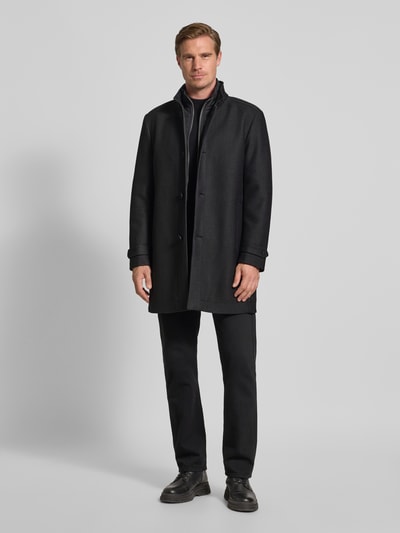 Roy Robson Płaszcz ze stójką Średnioszary 1