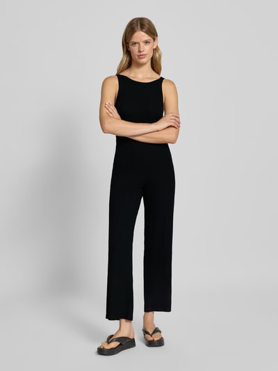 EDITED Kombinezon z efektem prążkowania model ‘Remi’ Czarny 4