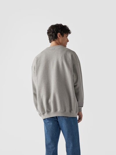 VETEMENTS Sweatshirt mit Label-Detail Mittelgrau Melange 5