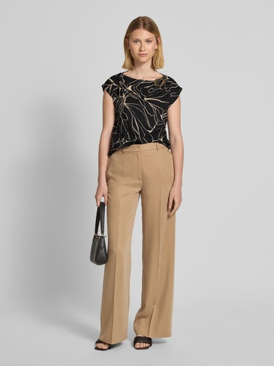 s.Oliver BLACK LABEL Relaxed Fit T-Shirt mit Schmuck Detail Black 1