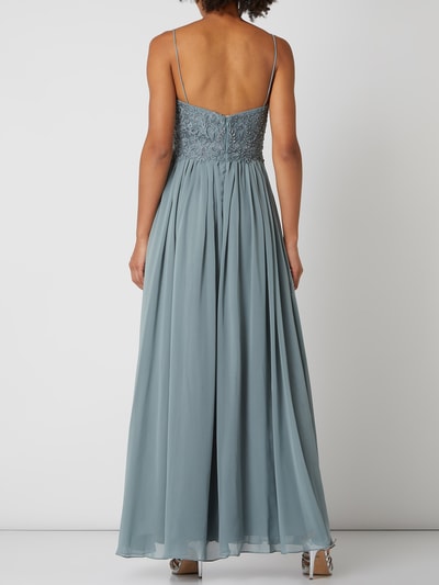 Laona Two-Tone-Abendkleid mit Zierperlen Schilf 4