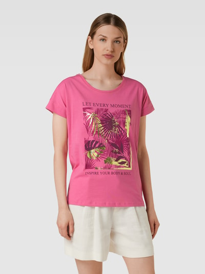 Christian Berg Woman T-Shirt mit Motiv-Print Fuchsia 4