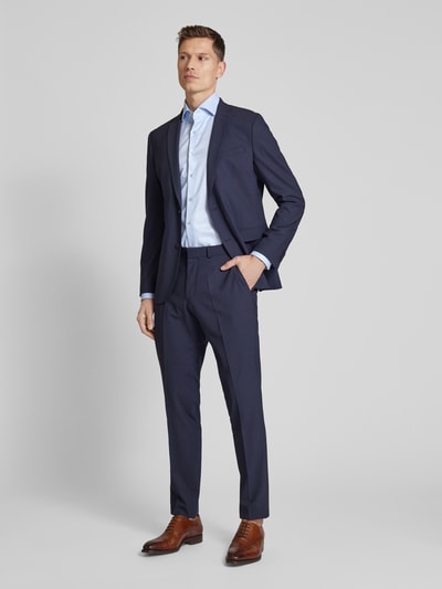 Eterna Slim fit zakelijk overhemd met haaikraag Bleu - 1