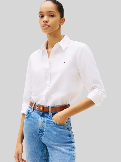 Tommy Hilfiger Regular Fit Freizeithemd aus reiner Baumwolle Weiss 4