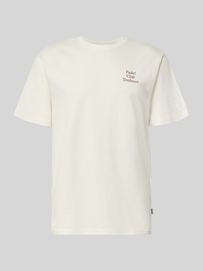 ONLY & SONS Relaxed Fit T-Shirt aus reiner Baumwolle Modell 'CAP' Offwhite 1