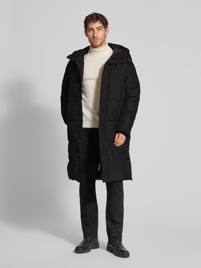 Icepeak Steppmantel mit Kapuze und Eingrifftaschen Modell 'ARDEK' Black 1