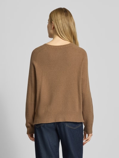 Liu Jo White Strickpullover mit Kaschmir-Anteil Beige 5