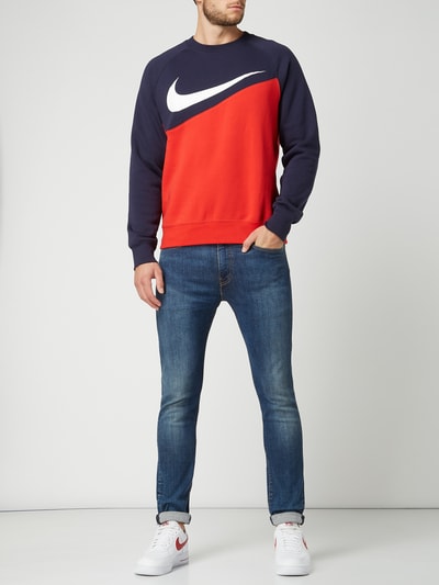 Nike Sweatshirt mit Logo-Print Rot 1