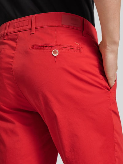 Brax Korte regular fit chino met achterzakken, model 'BOZEN' Rood - 3