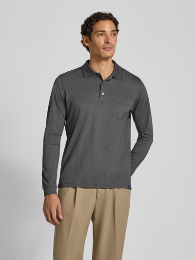 LERROS regular fit poloshirt in two-tone-uitvoering Zwart - 4