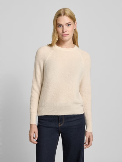 Marella Strickpullover mit gerippten Abschlüssen Modell 'DIGIONE' Weiss 4