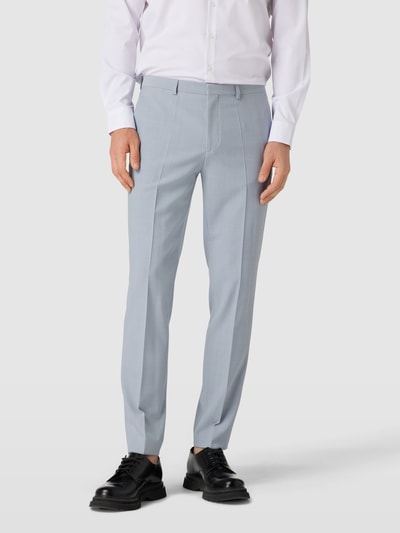 HUGO Pantalon met structuurmotief Bleu - 4