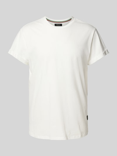 Replay T-Shirt mit Label-Stitching Offwhite 2