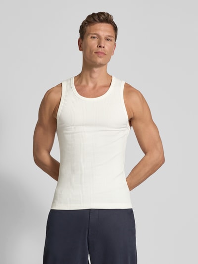 JAKE*S STUDIO MEN Tanktop in Ripp-Optik Offwhite 4