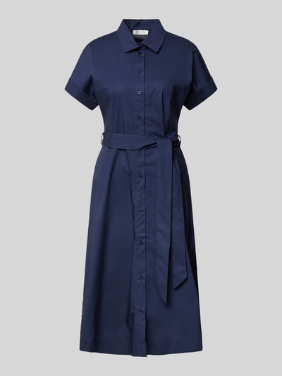 Christian Berg Woman Midi-jurk met strikceintuur Donkerblauw - 2