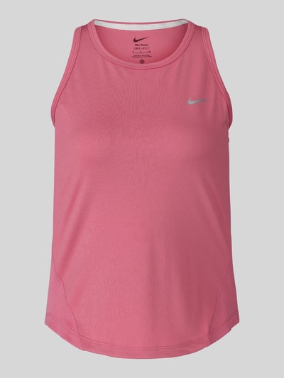 Produktfoto, Slim Fit Sport-Top mit Logo-Print Modell 'Tempo' von Nike in Pink, glatte Textur, Damen Sport-Top von Nike Training
