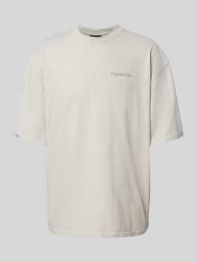 Pegador Oversized T-Shirt mit Rundhalsausschnitt Hellgrau 2