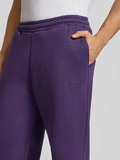 REVIEW Loose Fit Sweatpants mit Seitentaschen Lila 3