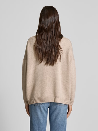 Weekend Max Mara Oversized Rollkragenpullover aus reiner Schurwolle Modell 'BORGIA' Sand Melange 5