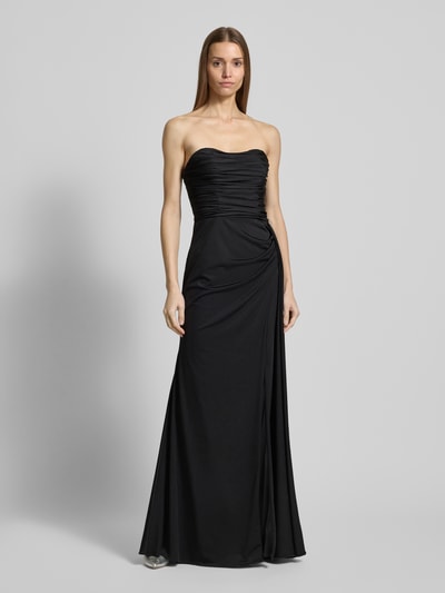 Unique Abendkleid mit gelegten Falten Black 4