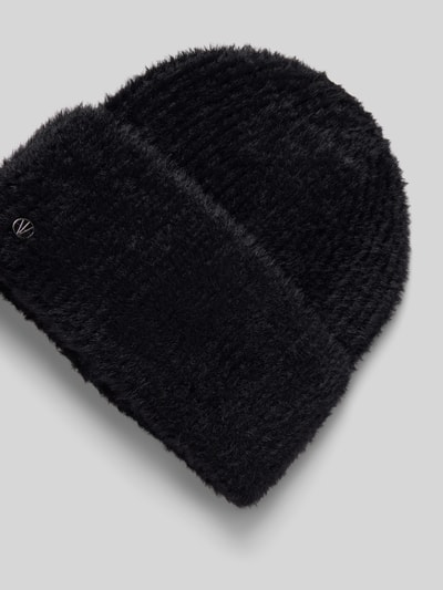 Loevenich Beanie in Strick-Optik mit Viskose-Anteil Black 2