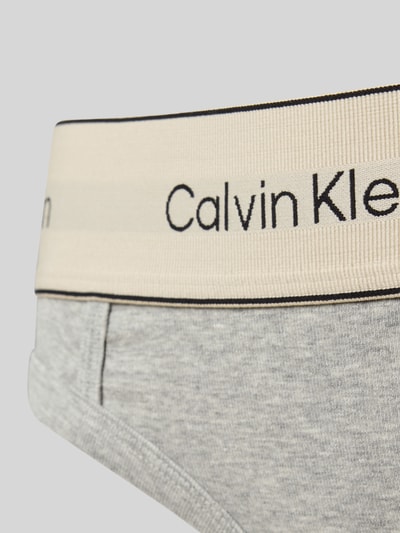 Calvin Klein Underwear Slip met logostitching, model 'Redefined' Lichtgrijs - 2